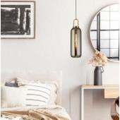 modern fuggesztek szurke fekete uveg gomb sargarez lampa elegans nappali haloszoba etterem konyha vilagitas.jpg